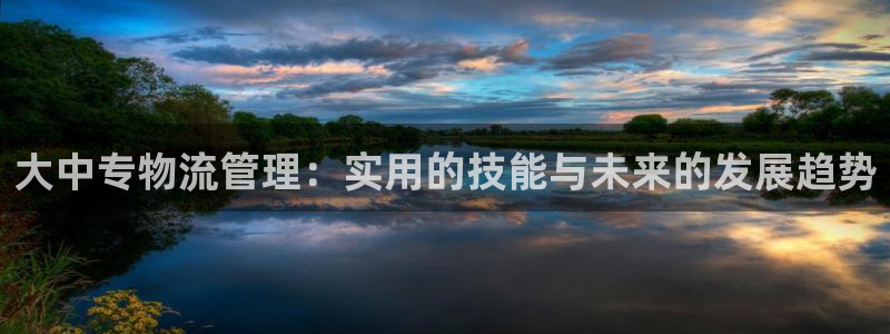 狗子28官方官网版：大中专物流管理：实用的技能与未来的发展趋