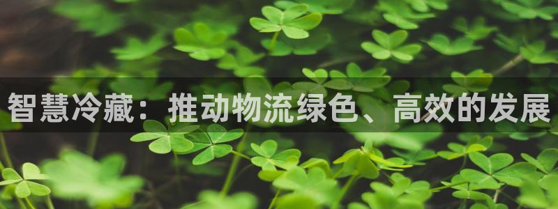 狗子28官网平台下载：智慧冷藏：推动
